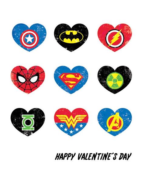 Superhero Valentine Printable My Funny Valentine Valentines Day Party