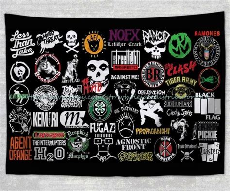 Wall Hanging Tropical Decor Ramones Punk Rock Band Tapestry Cloth