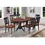 7 Piece Dining Room Set Table With A Butterfly Leaf And 6 Chairs 