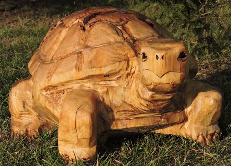 Tortoise Chainsaw Carving Chainsaw Art Yard Decoration Statue
