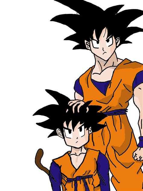 Goku And Goten 1st Comp Sketch By Frolicked On Deviantart