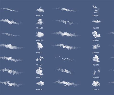 Artstation Dynamic Clouds Brush Set Brushes