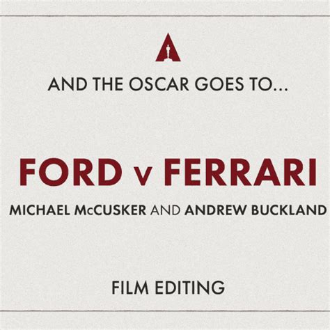 Ford v ferrari has received strong reviews after its premiere at the telluride film festival and currently holds a 15. Best Editing - Ford vs Ferrari | Oscars 2020 - Winners list
