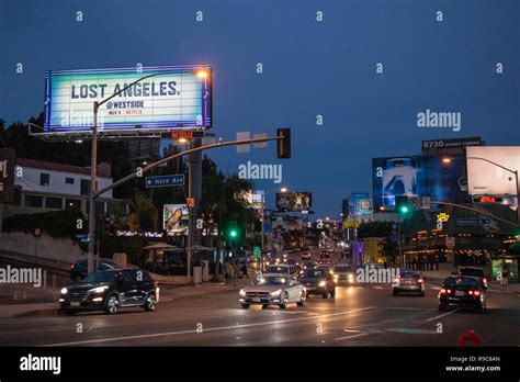 Sunset Strip West Hollywood Los Angeles California Usa Stock Photo