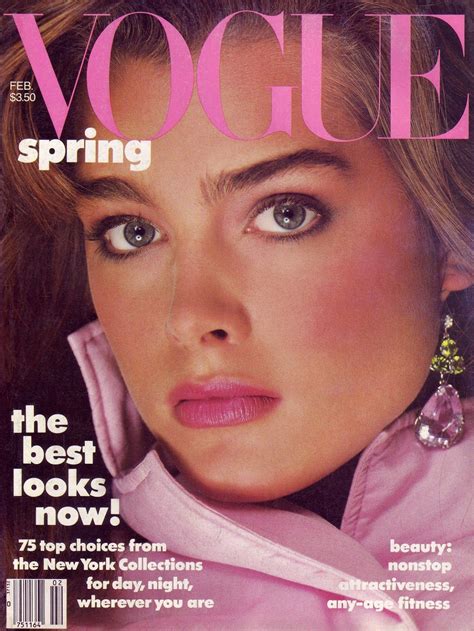 Brooke Shields By Richard Avedon Vogue Us February 1985 Capas Vintage