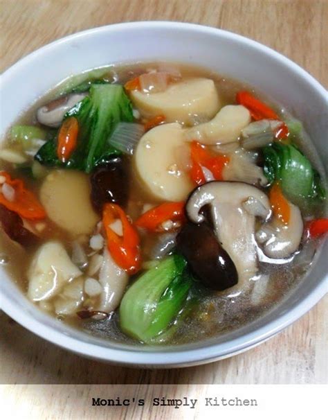 Sapo tahu jamur | resep #391 sapo tahu jamur adalah masakan oriental yang memiliki gizi berbagi resep vegan bersama chef denny sapo tahu bahan : Resep Sapo Tahu Pedas - Monic's Simply Kitchen