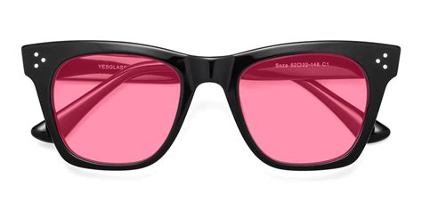 Black Oversized Grandpa Square Tinted Sunglasses With Light Gray Sunwear Lenses Sheldon