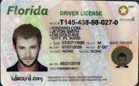 Florida Fake Id Driver License Fl Scannable Id Card In