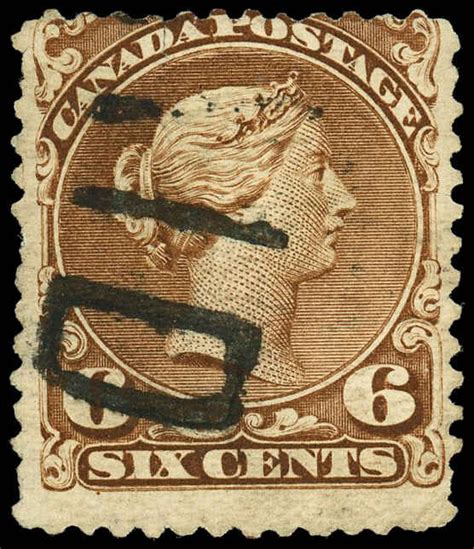 Buy Canada 27 Queen Victoria 1868 6¢ Arpin Philately
