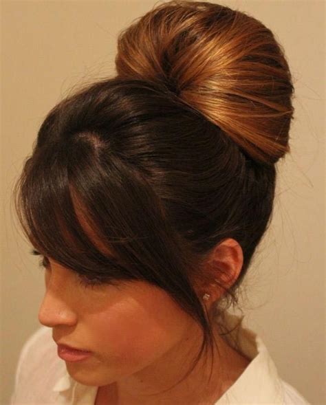 Easy Bun With Side Swept Bangs Pictures Photos And Images For Facebook Tumblr Pinterest And