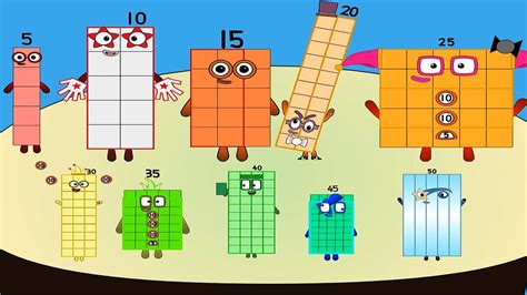 Meet Numberblocks Numberblocks Band But Halves In Tens Youtube Theme