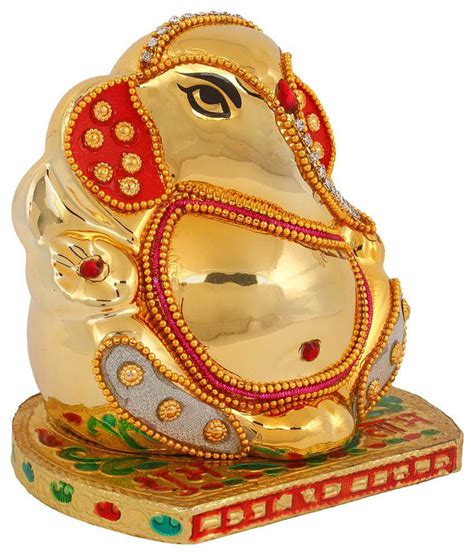 Dnh Handicraft Glossy Ceramic Ganesh Ji Idol 4 Inch Buy Dnh Handicraft