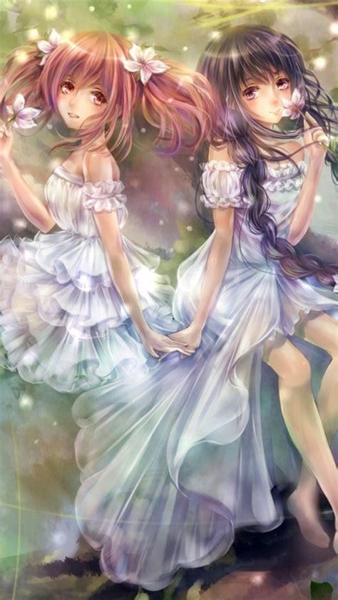 Anime Twins Wallpaper Free Iphone Wallpapers