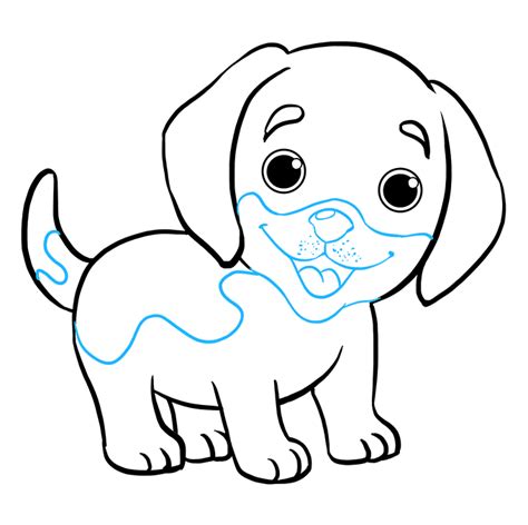 How To Draw A Puppy Really Easy Drawing Tutorial Puppy Drawing Easy