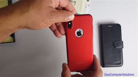 Red Iphone X Case Thin Premium Matte Finish Dual Layer Hard Case With