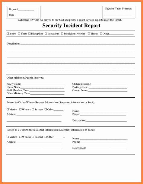 025 Template Ideas 20fire Incident Report Form Doc Samples Throughout