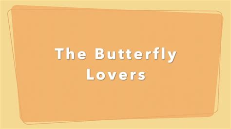 The Butterfly Lovers Youtube