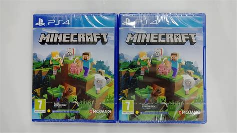 Minecraft Bedrock Edition Ps4 Unboxing And Gameplay Youtube