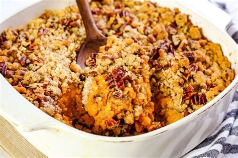 Sweet Potato Casserole With Praline Topping Is A Delicious Side Dish