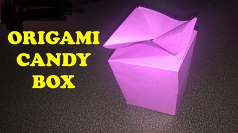 How To Make A Origami Candy Box I Artist Diana Youtube