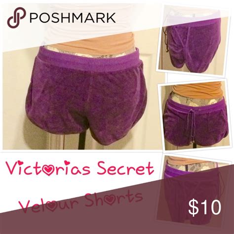 Victorias Secret Plum Velour Shorts Velour Shorts Clothes Design