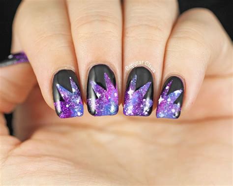 Copycat Claws 31dc2014 Day 19 Expanding Galaxies Basic Nails