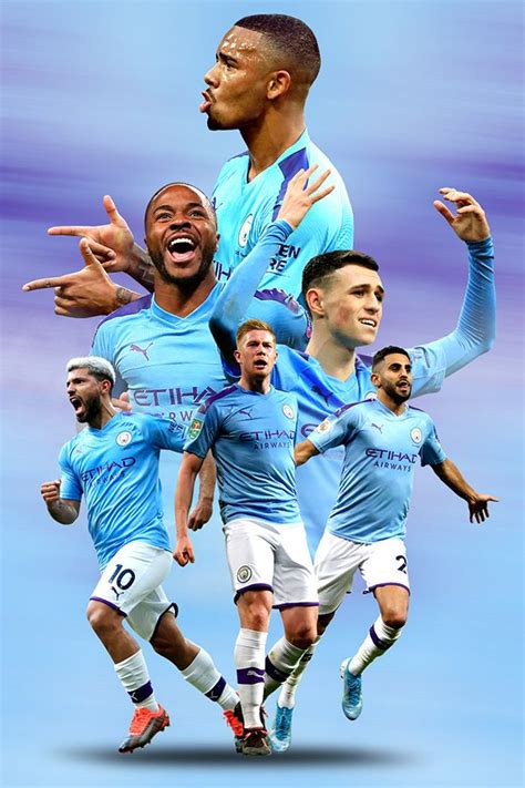 Coleccionismo Match Poster 2020 Manchester City Team Photo Cromos