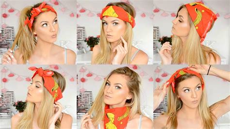 Curlier, thicker hair tends to be drier and therefore does best with fewer washes and benefits from the buildup of natural oils. 6 Ways to Wear a Bandana- Festival Hairstyles - YouTube