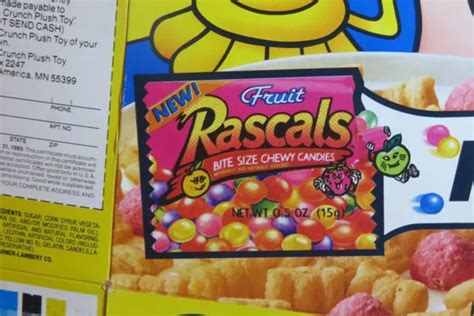 QUAKER CAP N Crunch Berries Cereal Box Rascals Candy Prize Offer Scarce PicClick