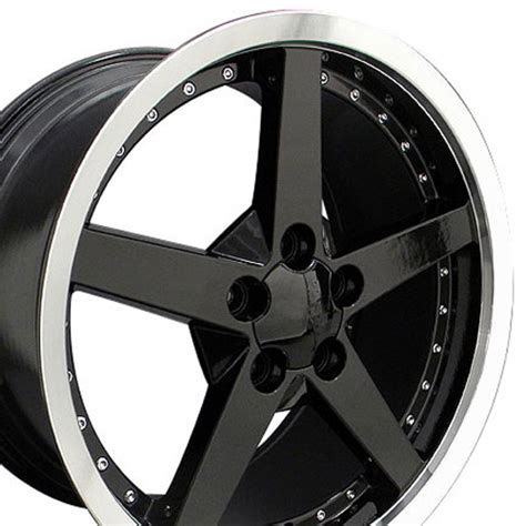 19 Rims Fit Corvette C6 Deep Dish Black Wheel 19x10 Ebay