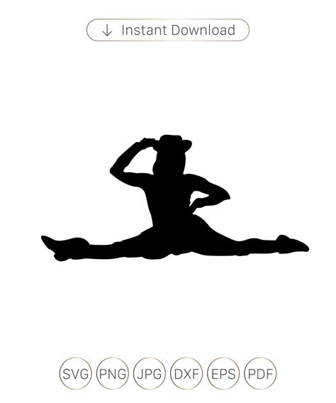 Drill Dance Team Silhouettes Svgpngepsdxf Vinyl Ready Files Clip Art