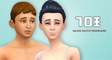 Sims 4 Maxis Match Skin Downkfil
