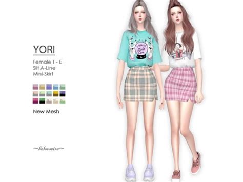 Yori Mini Skirt By Helsoseira At Tsr Sims 4 Updates