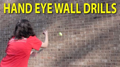 tennis ball hand eye coordination drills for beginners using a wall youtube