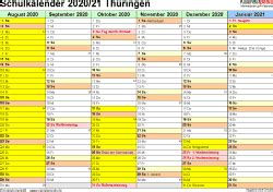 Download or print this free 2021 calendar in pdf, word or excel format. Schulkalender 2020/2021 Thüringen für PDF