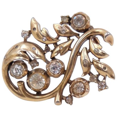 Vintage Trifari Sterling Brooch 1940s For Sale At 1stdibs