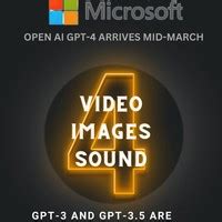 Microsoft Openai Gpt Arrives Mid March Gpt And Gpt Only