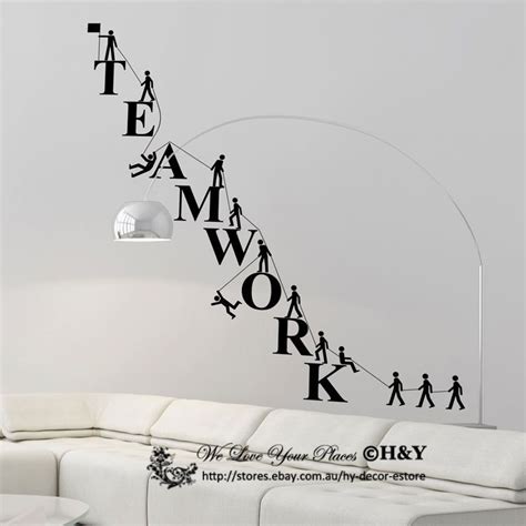 Team Work Spirit Office Company Wall Stickers Vinyl Decal Business