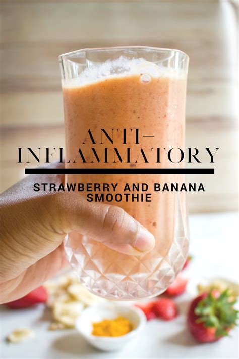 Anti Inflammatory Strawberry And Banana Smoothie Anti Inflammatory