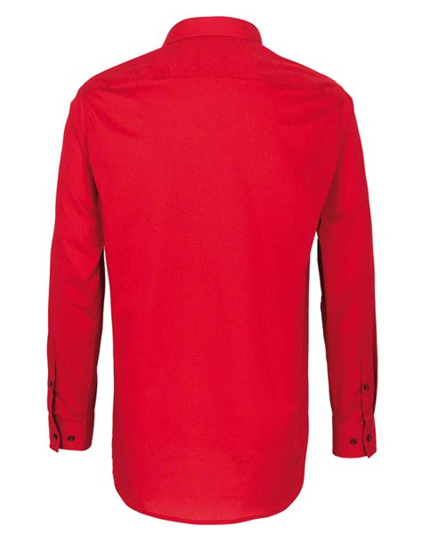 Men´s Long Sleeve Shirt Red Shirts Men Audi Corporate Fashion
