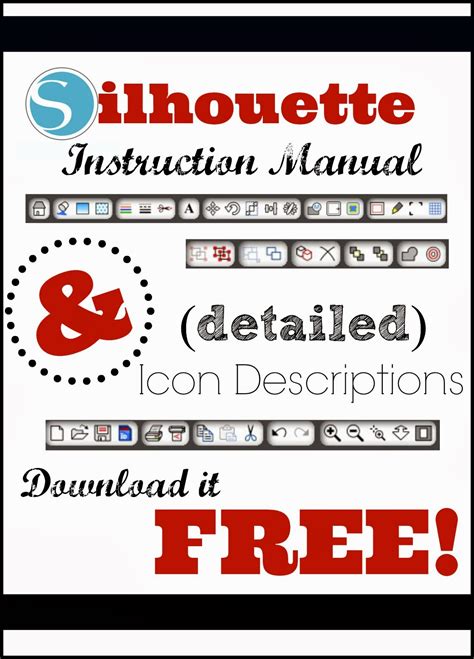 Silhouette Instruction Manual And Studio Tool Descriptions Silhouette