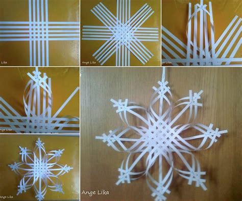 how to make a 3d snowflake out of paper