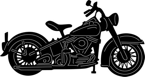 Harley Motorcycle Clipart Black And White Free Download On Clipartmag