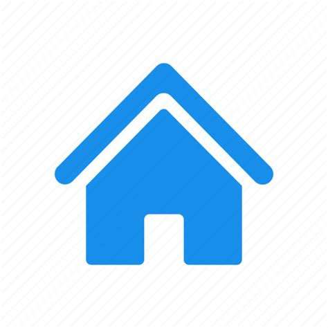 Blue Building Estate Home House Real Icon Download On Iconfinder