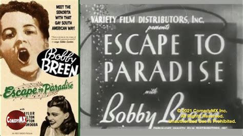 Escape to Paradise (1939) | Full Movie | Bobby Breen - YouTube