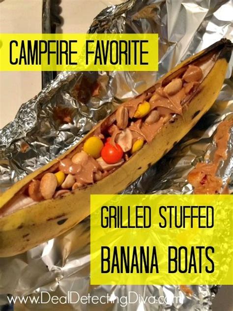 Campfire Favorites Grilled Stuffed Banana Boats Banana Boats