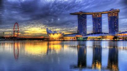 Singapore Marina Bay Sunrise Hdr Hotel Resort