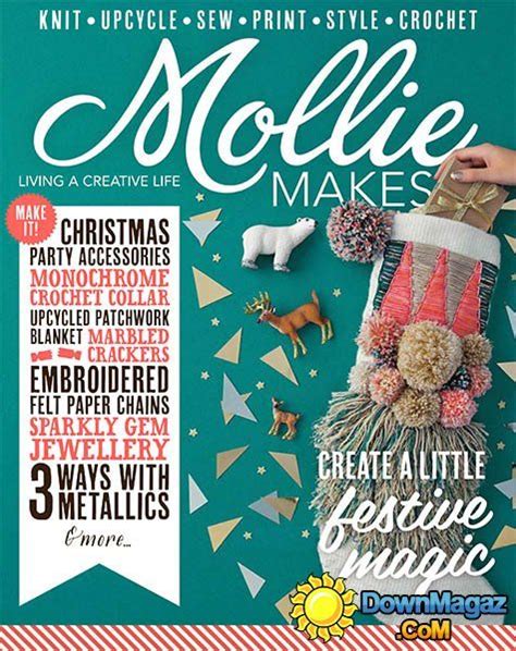 Mollie Makes Issue Christmas Party Accessories Crochet Bunting Chunky Woven Pink