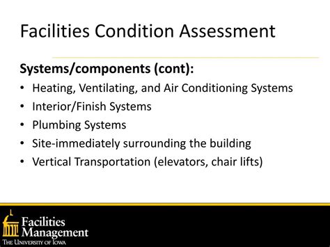 Ppt Facilities Condition Assessment Powerpoint Presentation Free