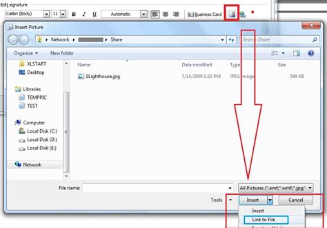 Outlook 2010 Html Signature Hyperlinks